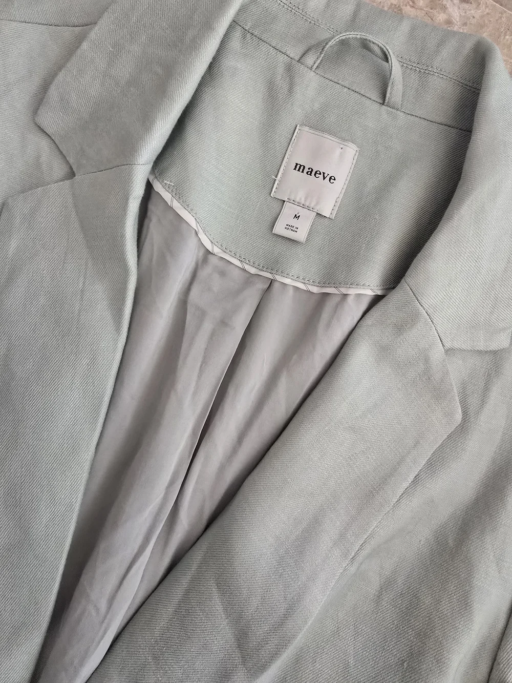Maeve Sage Green Lightweight Blazer Sz M - Picture 4 of 6